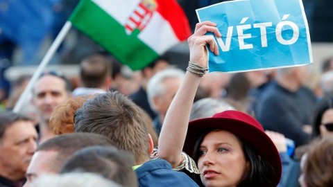 Thousands protest in Hungary over threats to Soros university