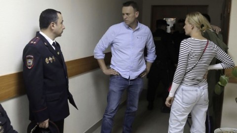 Russian Court Sentences Opposition Leader Navalny to 30 Days in Jail