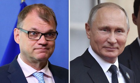 Finnish Prime Minister Juha Sipilä and Russian President Vladimir Putin. Photos: Getty Images