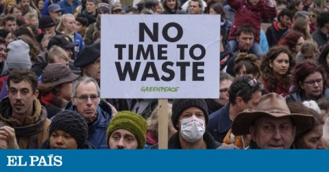 Manifestation against climate change that took place in Brussels 