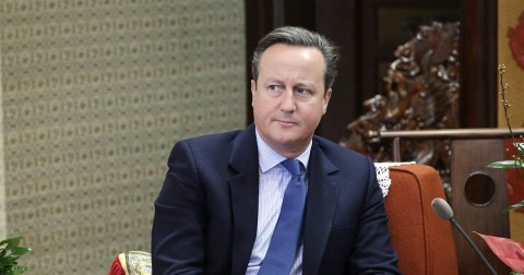 David Cameron, then prime minister, at a European Union summit in Brussels on Feb. 19, 2016. Photo: John Thys / AFP – Getty Images