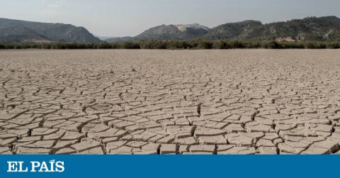 Imagen de un pantano español tomada en julio de 2017