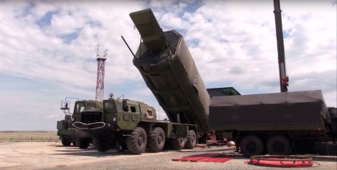 Photograph provided by the Russian Ministry of Defense that shows an Avangard intercontinental strategic system in Russian territory 