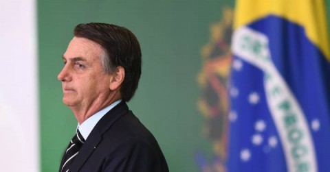 Bolsonaro, Brazil's elected president during his possession in Brasilia