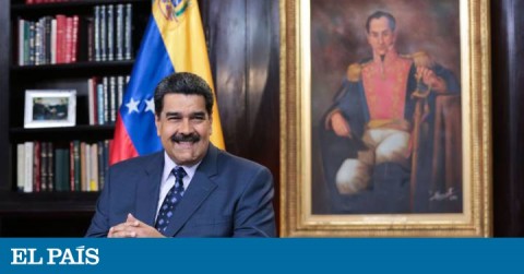 Venezuelan president Nicolas Maduro during new year's message