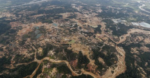 Terrains converted into illegal mines in Colombia's Bajo Cauca