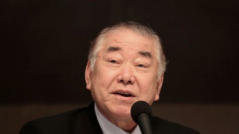 Moon Chung-in, a special adviser to South Korean President Moon Jae-in, speaks during a forum hosted by the Kwanhun Club in Seoul, South Korea, Tuesday, March 12, 2019. 