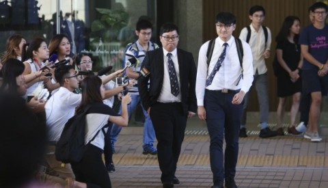 Former Student leaders Colman Li Fung-kei(left) and Billy Fung Jing-en(Right)