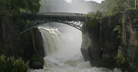 The Passaic River in New Jersey, which has been getting saltier over the past half-century. Photo: Rich Schultz/AFP