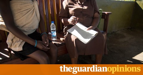 A counselling session at Western Triangle satellite clinic in Highfield, Harare. It is thought more than 10% of Zimbabweans are affected by mental health issues. Photograph: Cynthia R Matonhodze