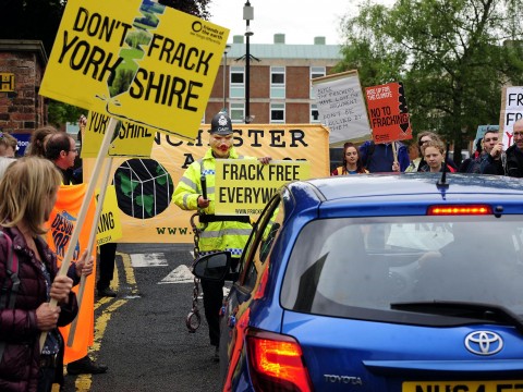 Not only do ministers continue to back fracking, against the wishes of local communities, but they hand subsidies to gas and oil. Photo: PA