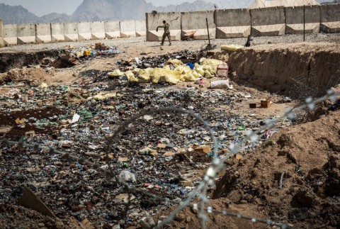 Burn pit in Afghanistan (Credit: Getty/Andrew Burton)