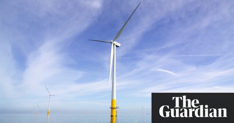 Wind turbines near Whitstable and Herne bay off the Kentish coast. Photo: Chris Laurens/Getty Images/VisitBritain RM