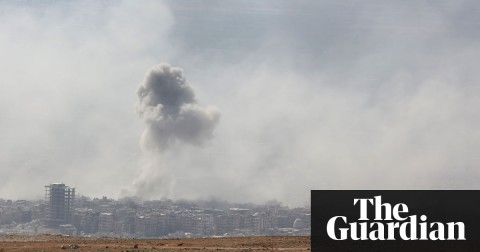 Smoke billows in the town of Douma. Photo: Stringer/AFP/Getty Images