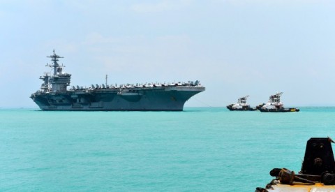 China’s Liaoning aircraft carrier is taking part in live-fire drills in the South China Sea. Photo: Handout