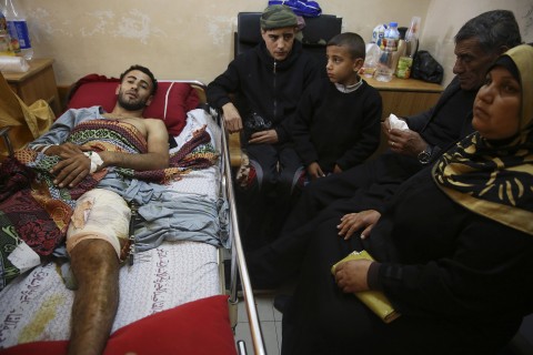 Gaza's hospitals taxed by wounded from Israeli fire