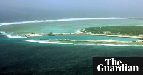 Aerial view of Woody Island in the disputed waters in the South China Sea. Photo: STR/AFP/Getty Images