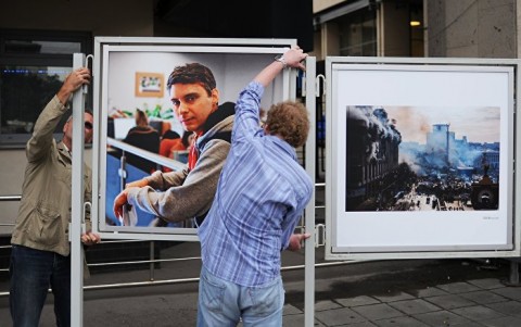 Gedenken am Fotokorrespondent Andrej Stenin