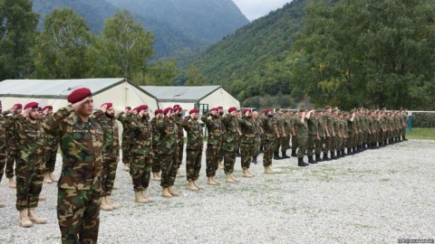 A joint military exercise, Druzba 2017, between special forces of the Pakistan and Russia armies is held in Minralney Vody, Russia. Photo: ISPR