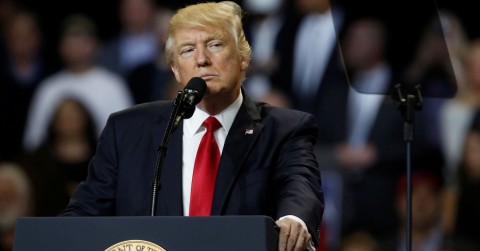 President Donald Trump holds a rally at the Kentucky Exposition Center in Louisville, Kentucky, U.S. March 20, 2017. Photo: Jonathan Ernst / Reuters