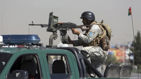 An Afghan security office in Kabul. Photo: P. Gu. / AP