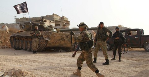 Members of al Qaeda's Nusra Front are seen in May 2015 in Ariha, in Syria’s Idlib province. Photo: Ammar Abdullah/Reuters