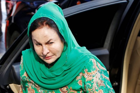 Rosmah Mansor, wife of Malaysia's former Prime Minister Najib Razak, arrives to give a statement to the Malaysian Anti-Corruption Commission in Putrajaya, Malaysia, on Wednesday. Photo: Reuters