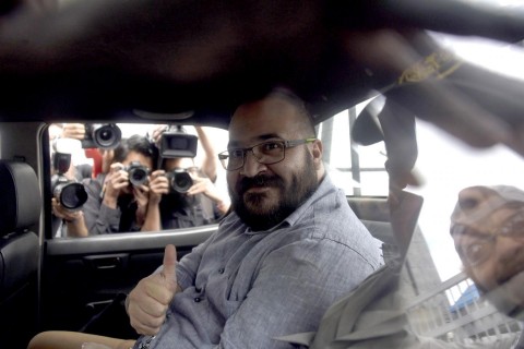 Mexico's former Veracruz state governor Javier Duarte after a hearing regarding his extradition request at the Supreme Court in Guatemala City, Guatemala, July 4, 2017. Photo: Johan Ordoneza / AFP / Getty Images