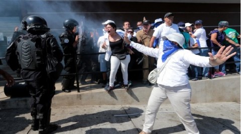 Protests in Managua against Daniel Ortega's government