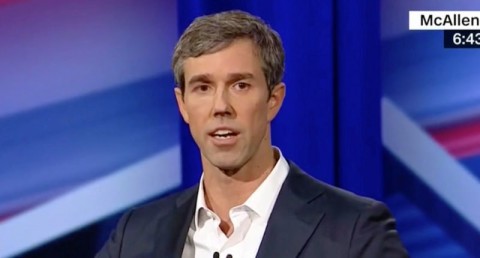 US Rep. Beto O'Rourke at CNN's #TexasTownHall. Image: Screen grab