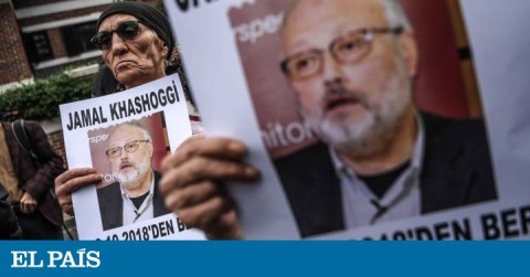 Protests in front of Arabia Saudi consulate in Istanbul due to Jamal Khasoogi's disappearance. 